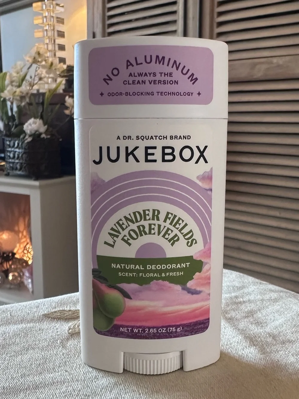 JUKEBOX Natural Deodorant Aluminum Free. Lavender Fields Forever. New.